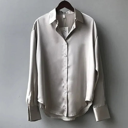 Drune | Lässige Satin Bluse