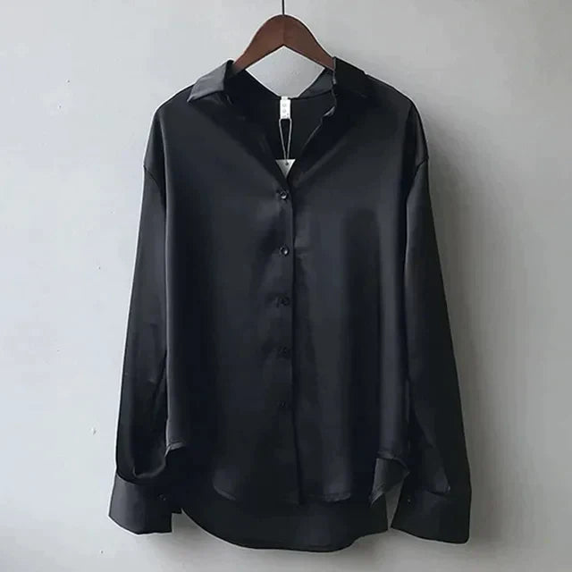 Drune | Lässige Satin Bluse