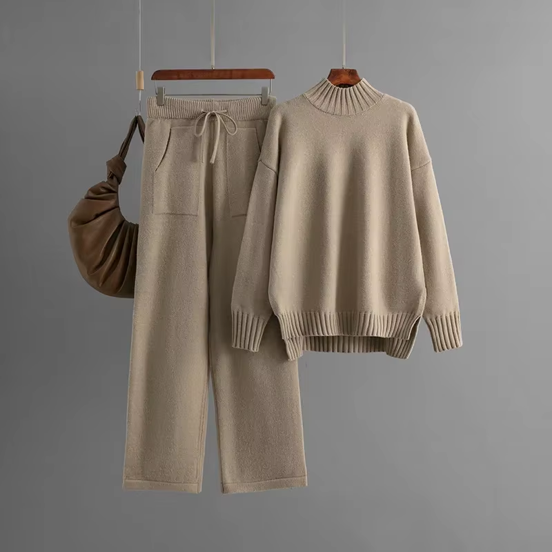 Drune | Stilvolles Set Aus Langärmeligem Pullover Und Gerader Hose