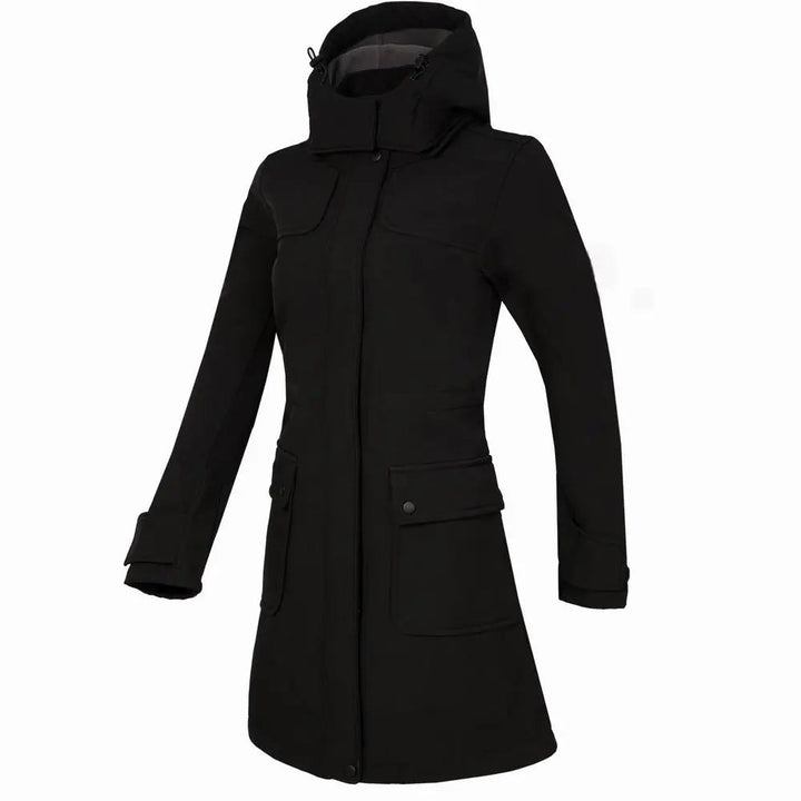 Drune | Damen Freizeit-Kletterjacke mit Kapuze und Reißverschluss Ideal für Herbst Winter