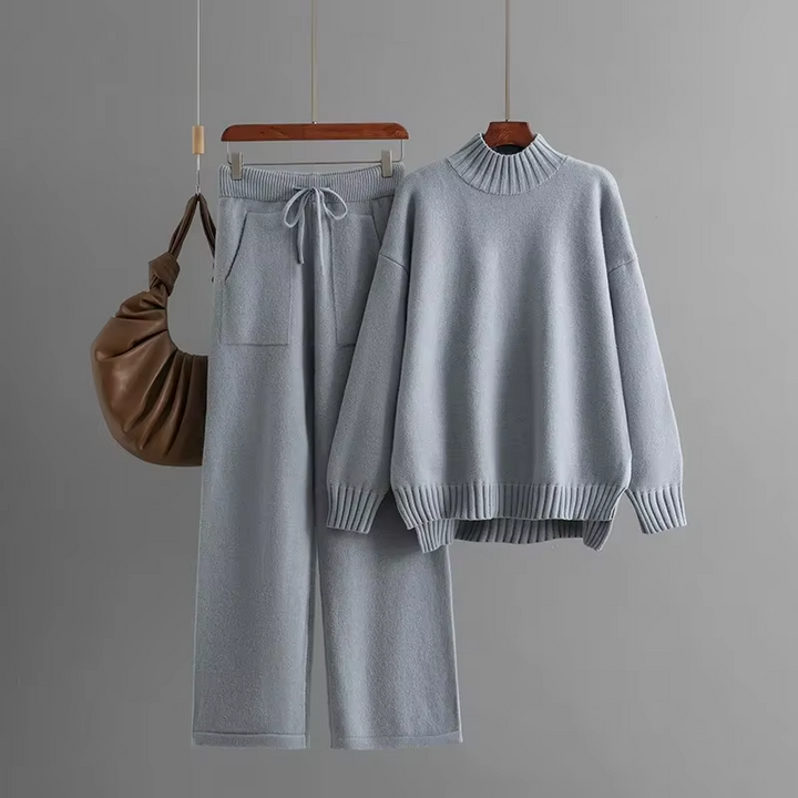 Drune | Stilvolles Set Aus Langärmeligem Pullover Und Gerader Hose