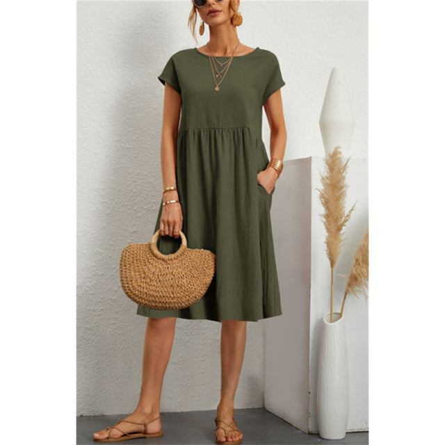 Drune | Kleid Lässiges lockeres Sommerkleid für jede Gelegenheit