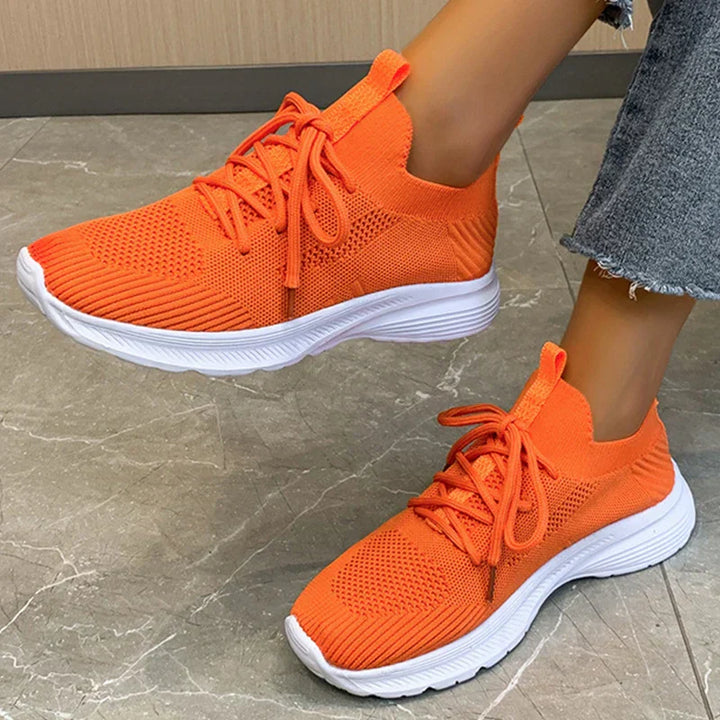 Drune | graue atmungsaktive Damen Sneaker-Schuhe
