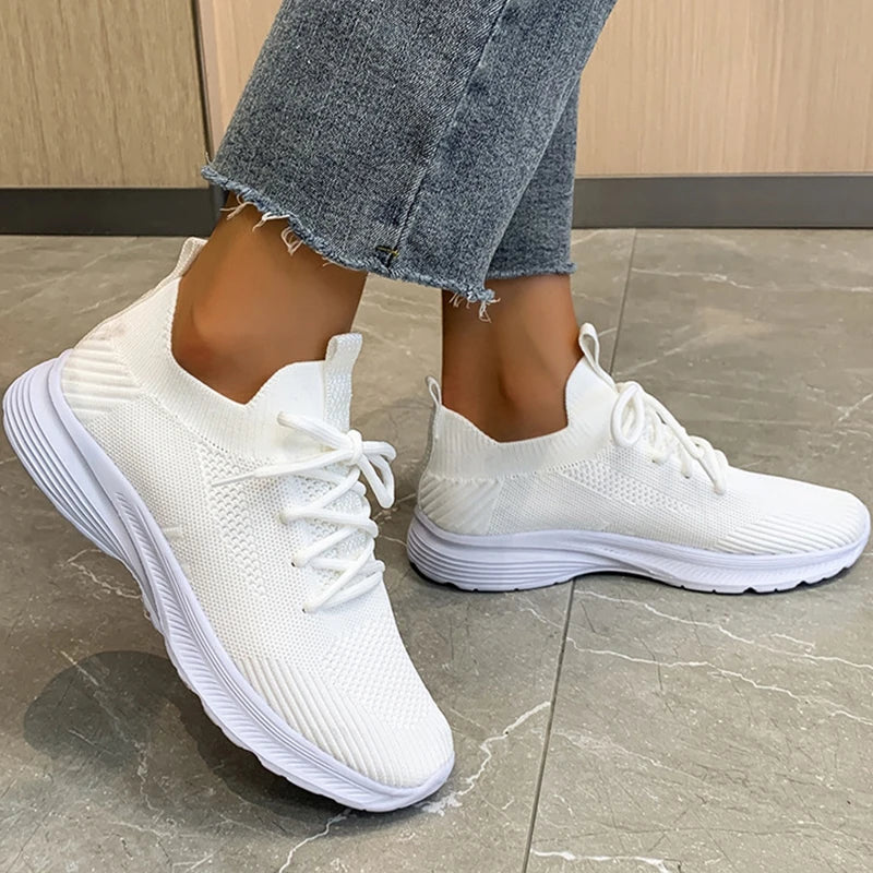 Drune | graue atmungsaktive Damen Sneaker-Schuhe