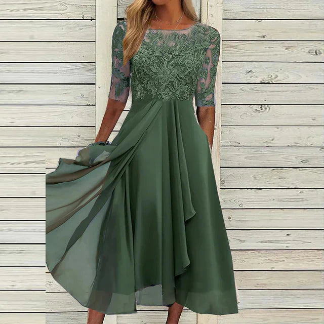 Drune | Dunkelblaues Festkleid