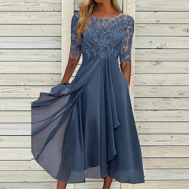 Drune | Dunkelblaues Festkleid