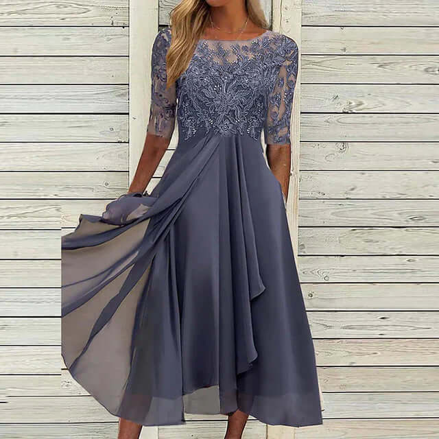 Drune | Dunkelblaues Partykleid