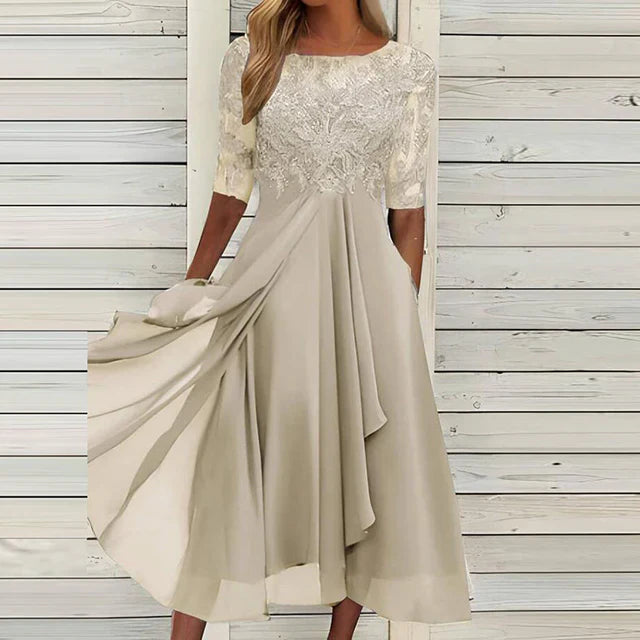 Drune | Dunkelblaues Festkleid