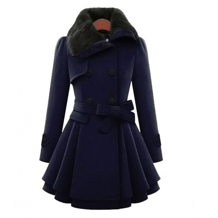 Drune | Elegante Jacke mit Kunstfellkragen