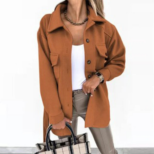Drune | Sommerjacke für Damen mit Knöpfen, Kragen und Taschen