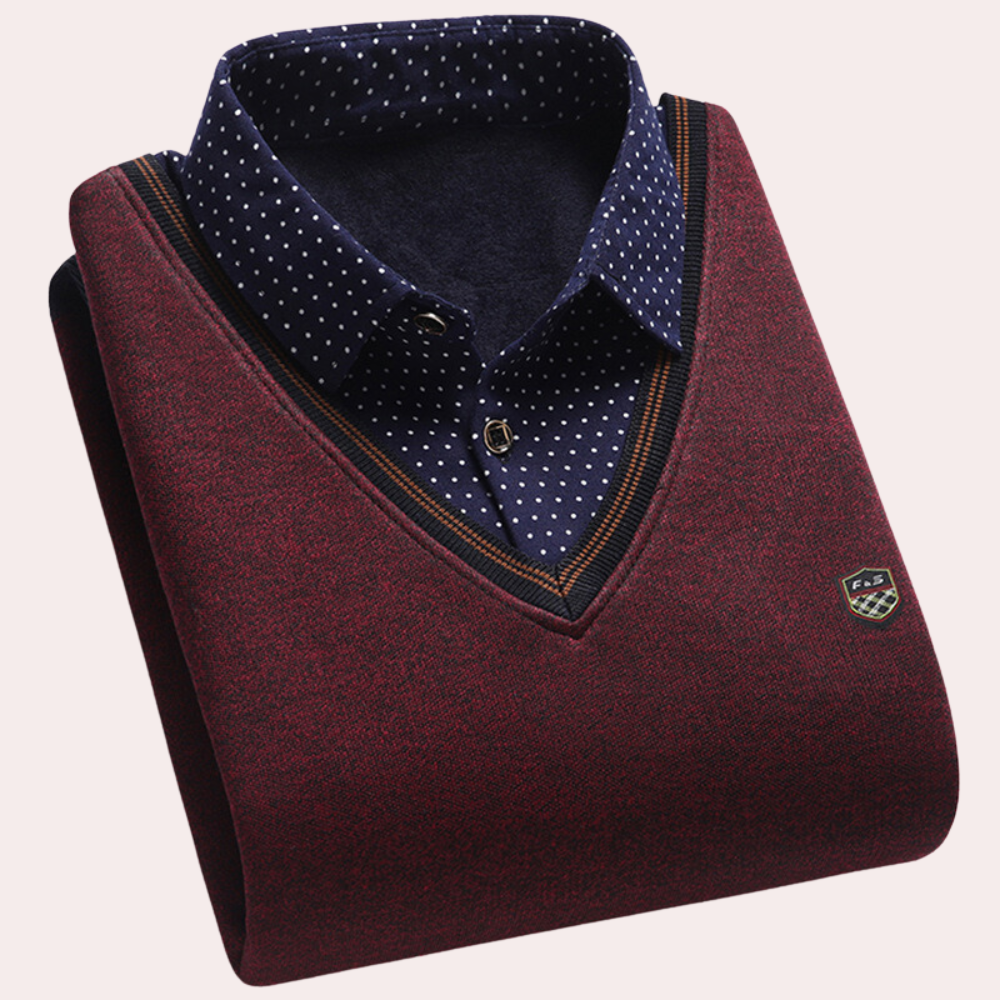 Drune | Herrenpullover mit Kragen