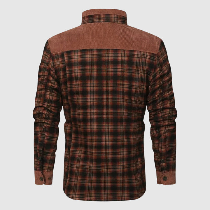 Drune | Karierte Sherpa Outdoor Jacke