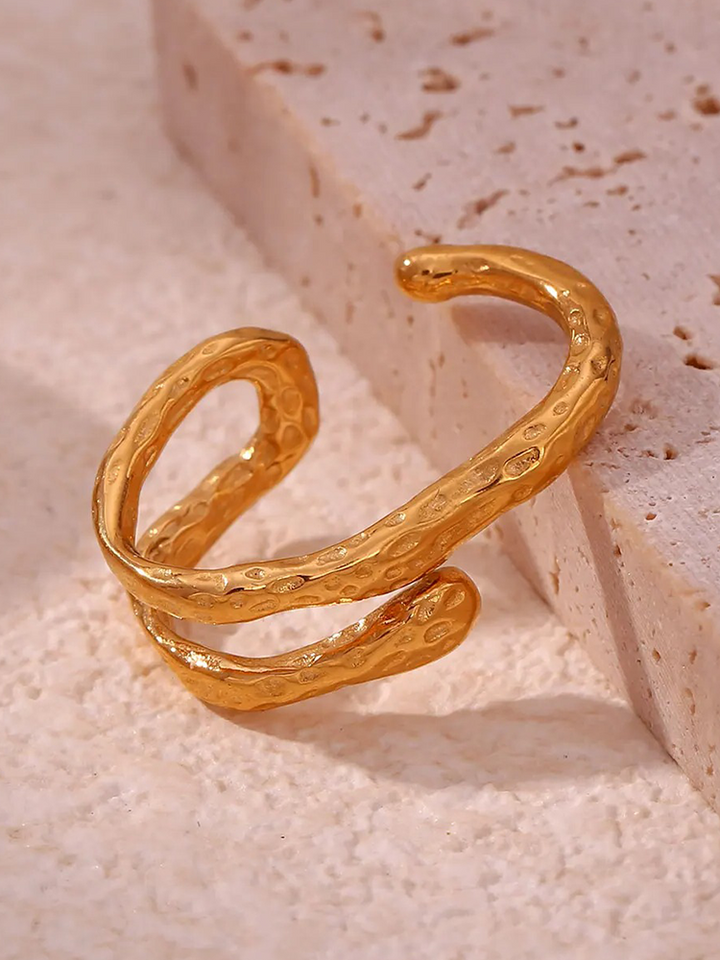 Drune | Chunky Ear Cuff Gold Für Edgy Stil Upgrade