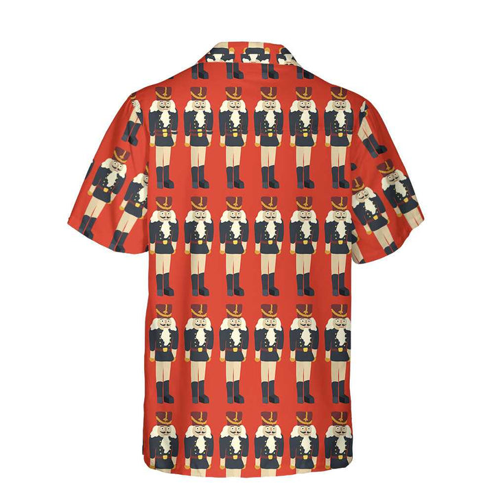 Drune | Nussknacker nahtloses Weihnachtsmuster Hawaiianhemd, lustiges Weihnachtshemd, Geschenk zu Weihnachten