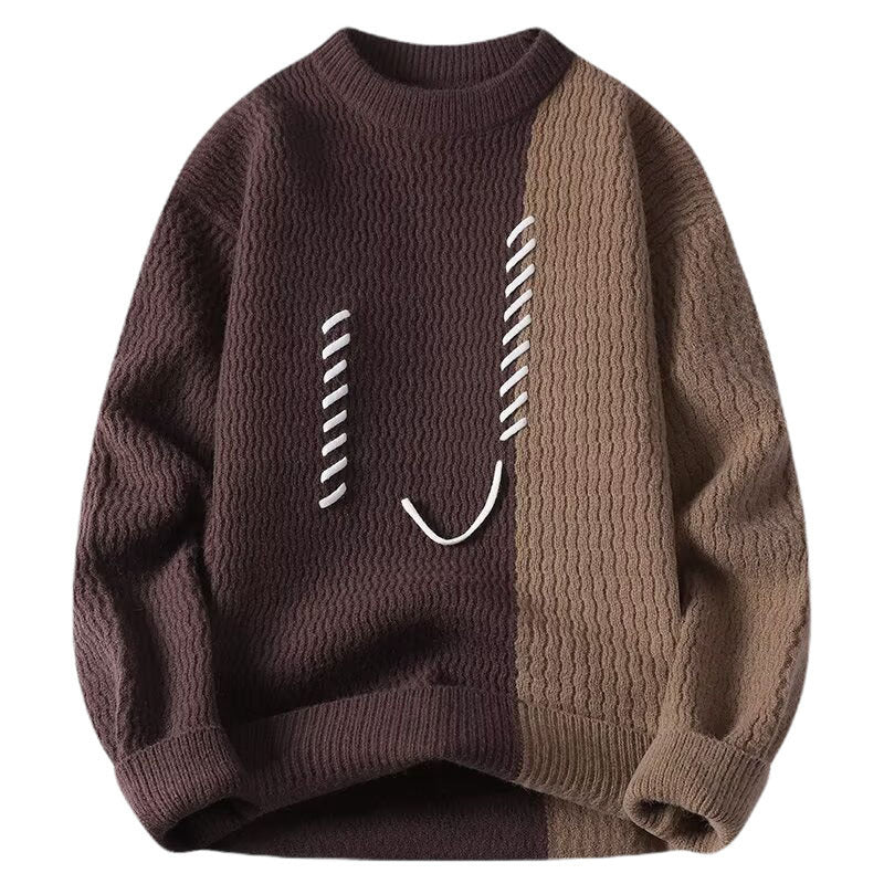 Herren Modischer Pullover mit Struktur Drune