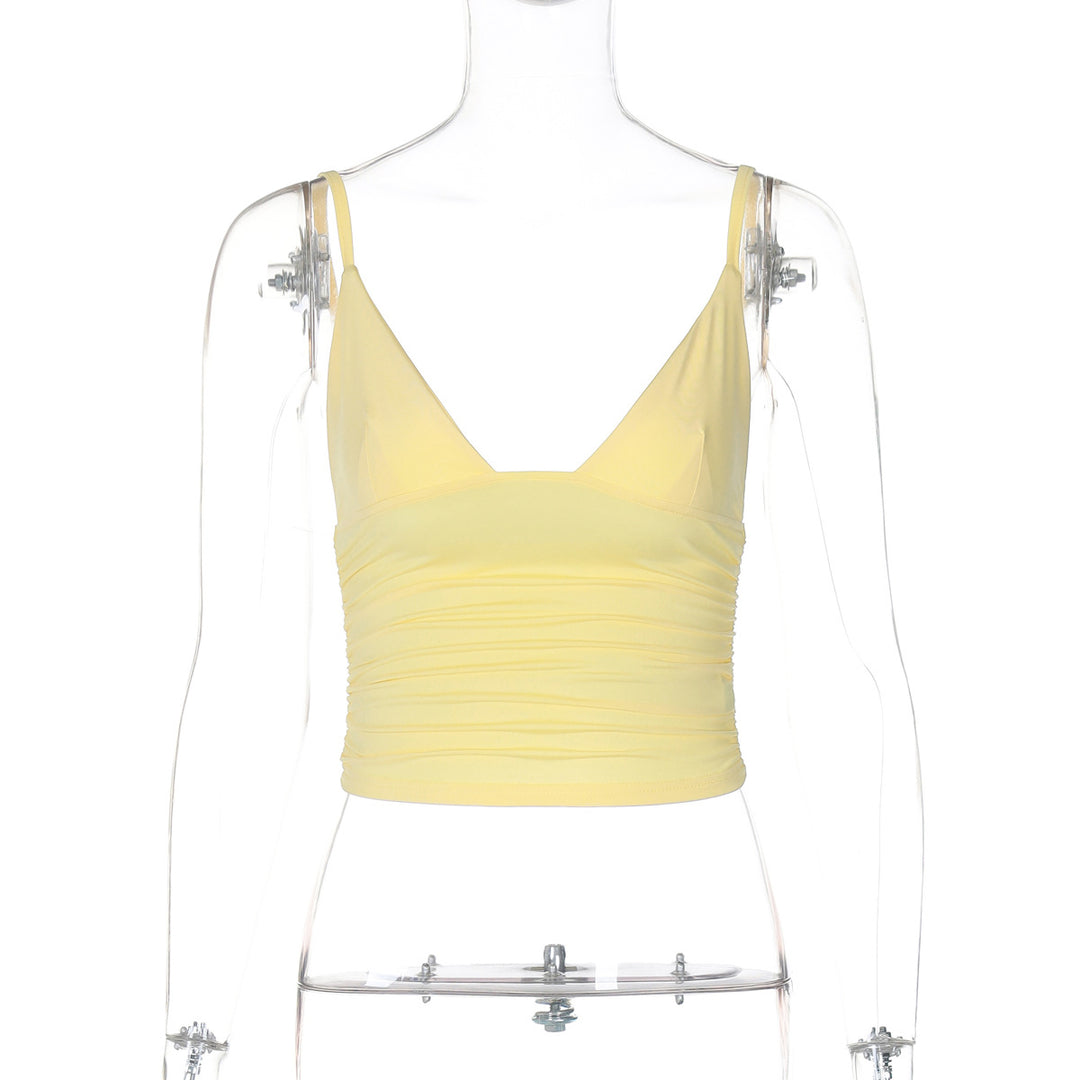 Damen Crop-Top mit asymmetrischem Schnitt und figurbetonter Silhouette Drune
