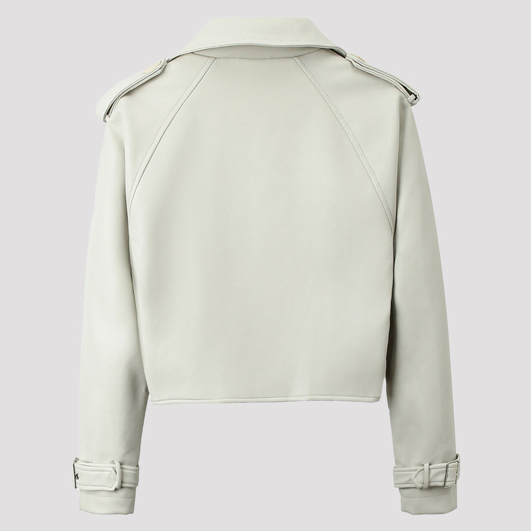 Damen Modische Bikerjacke mit asymmetrischem Reißverschluss Drune