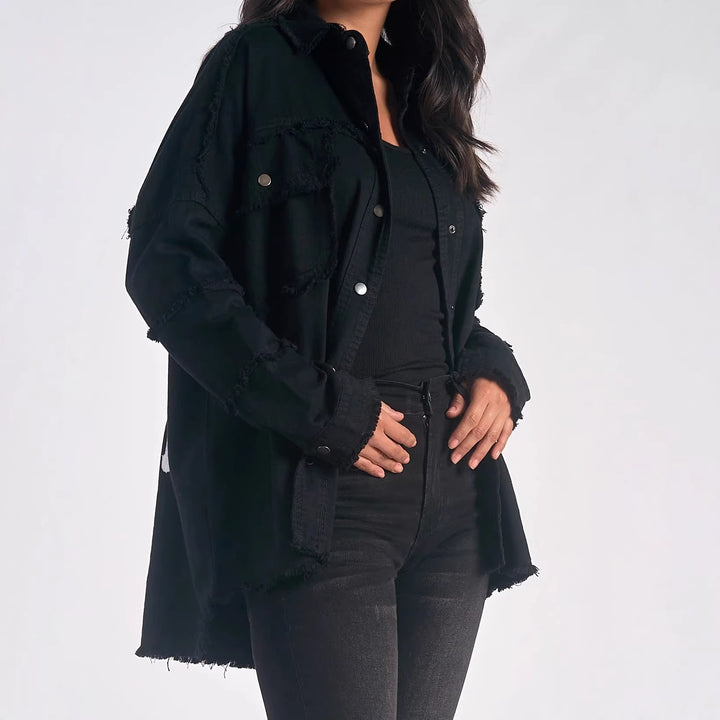 Damen Modische Overshirtjacke
