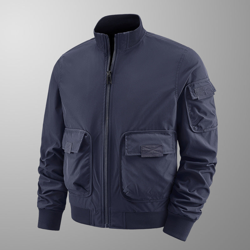 Herren leichte Übergangsjacke mit vielen Taschen Drune