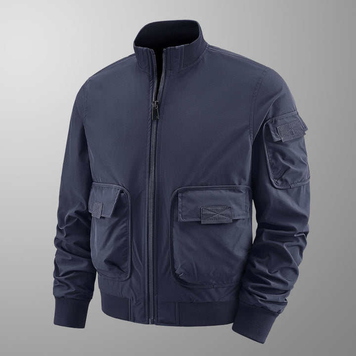 Herren leichte Übergangsjacke mit vielen Taschen Drune