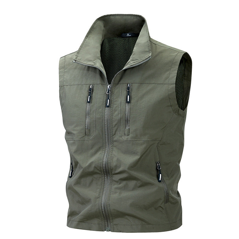 Herren Leichte Outdoor-Weste mit praktischen Taschen Drune