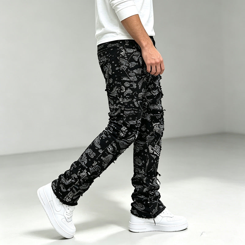 Herren Modische Cargo-Hose mit vielseitigem Muster Drune