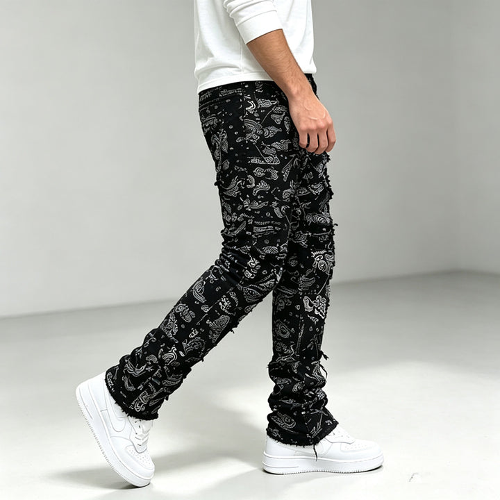 Herren Modische Cargo-Hose mit vielseitigem Muster Drune