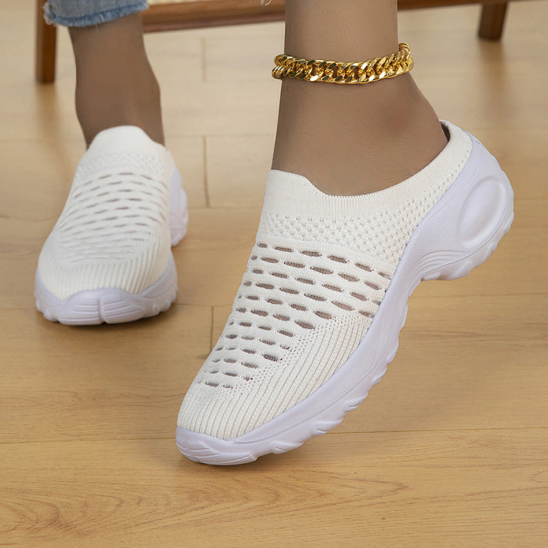 Damen Atmungsaktive Strick-Slipper-Sneaker mit stoßdämpfender Leichtsohle Drune