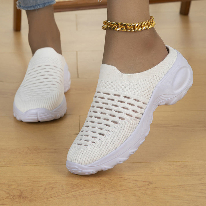 Damen Atmungsaktive Strick-Slipper-Sneaker mit stoßdämpfender Leichtsohle Drune