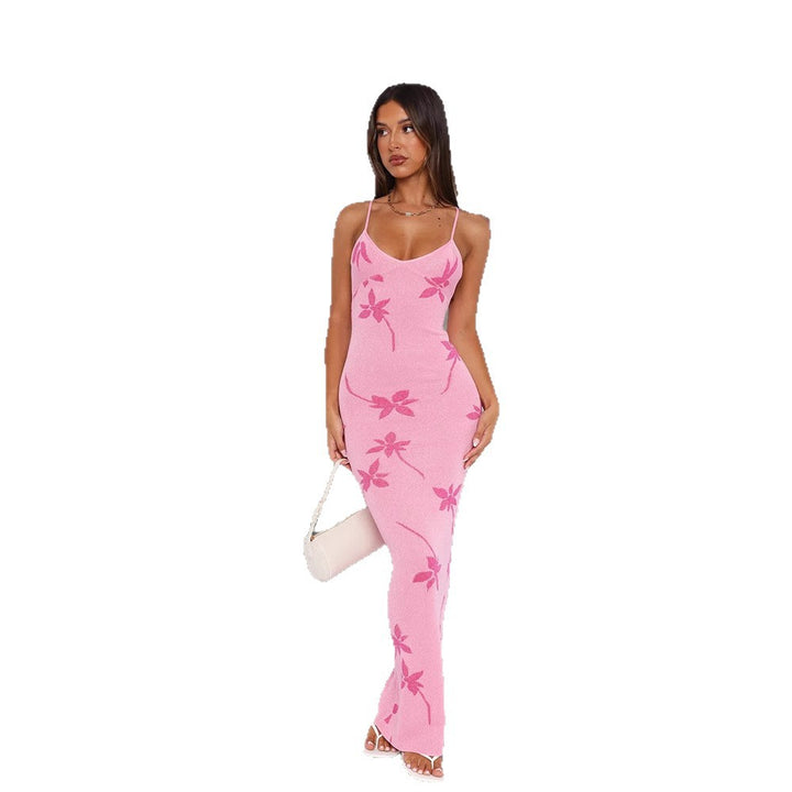 Damen Maxikleid mit Blumenmuster Drune