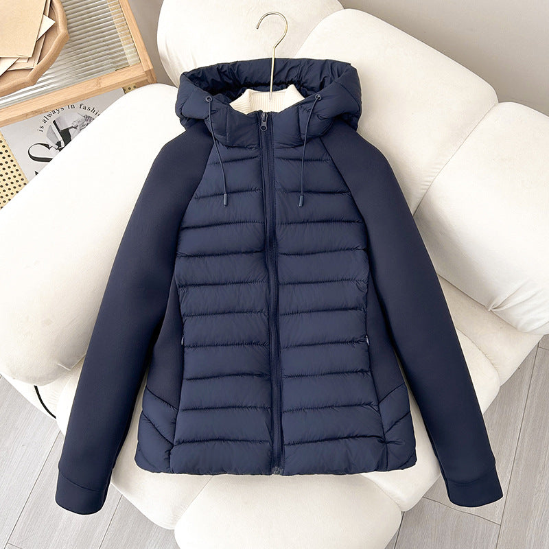 Damen nan leichte Hybrid-Steppjacke mit mattierter Front, elastischen Ärmelpaneelen und wärmender Thermofüllung Drune