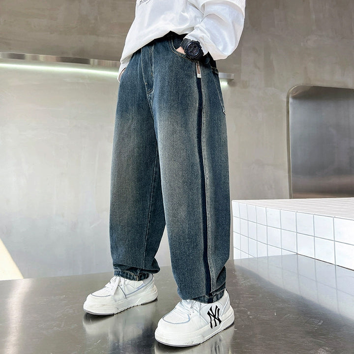 Unisex oversized Baggy-Jeans mit einzigartigem Taschen-Design Drune
