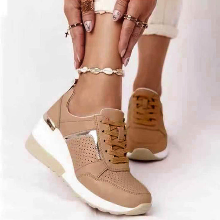Damen modische Sneakers mit atmungsaktivem Obermaterial und stabiler Sohle Drune