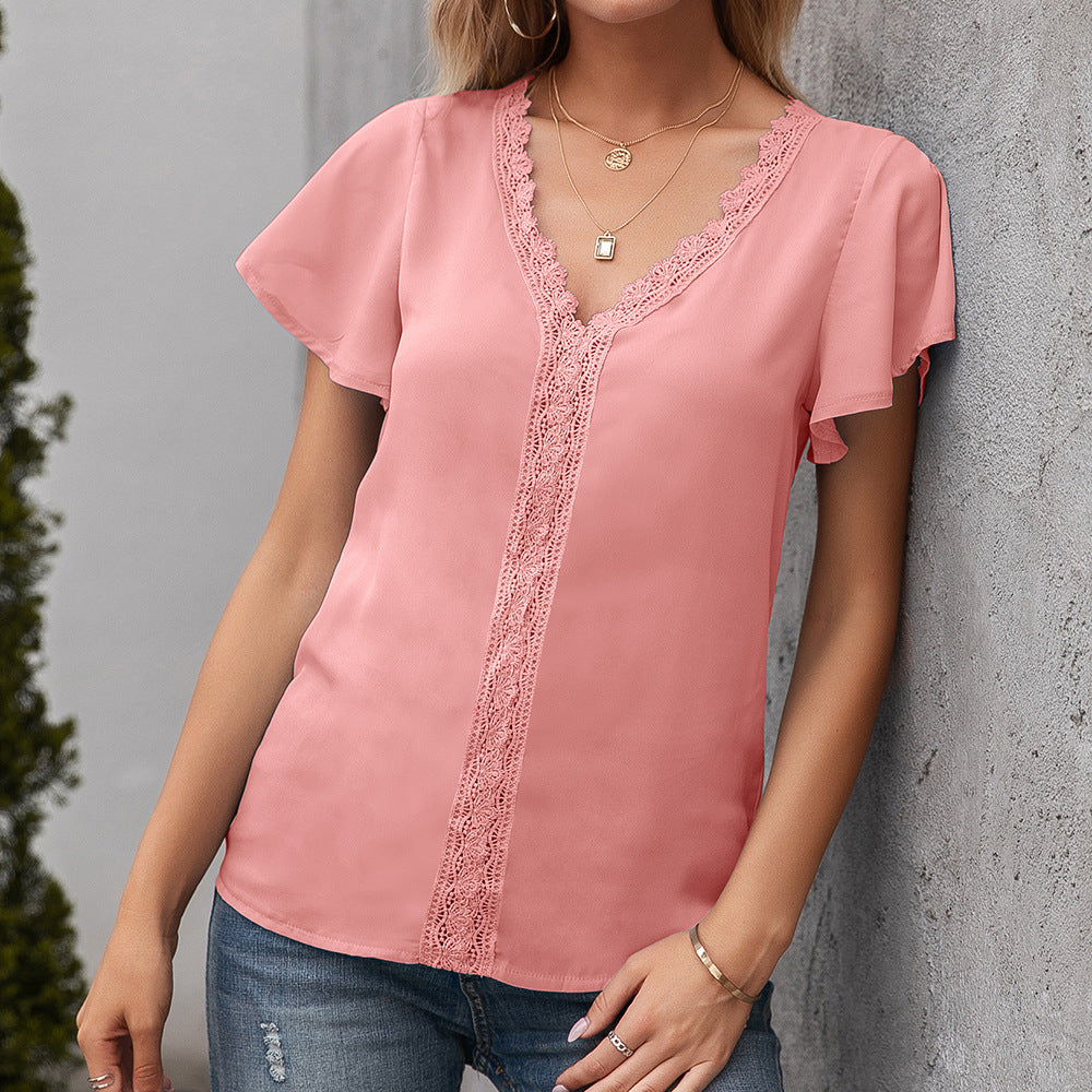 Damen Spitzenbluse Drune