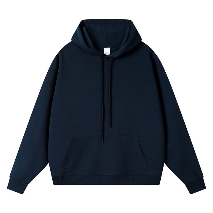 Unisex Oversize-Kapuzenpullover mit Kängurutasche und Rippbündchen Drune