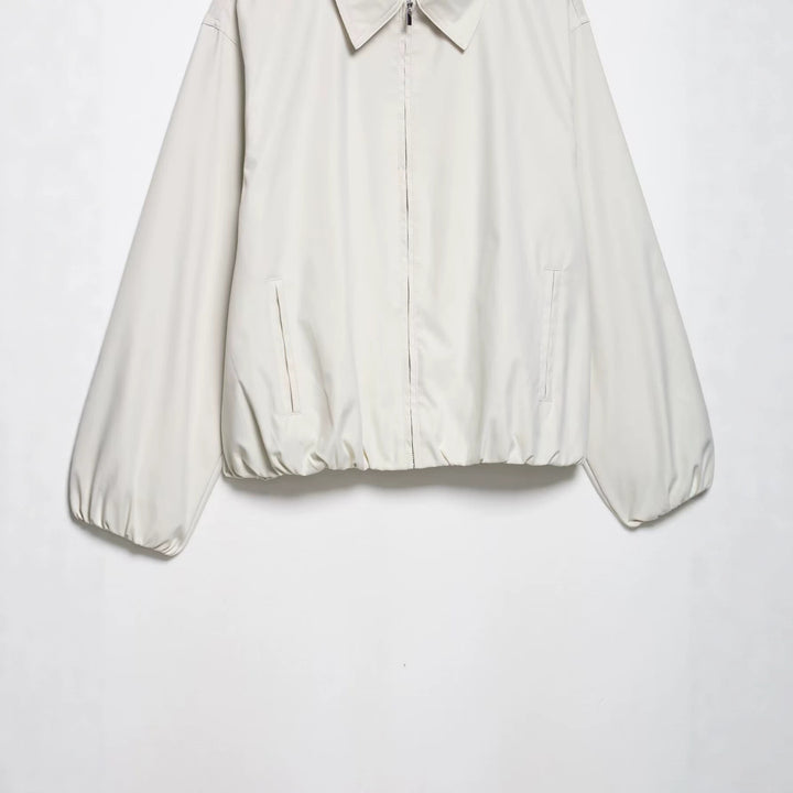 Damen Leichter Oversized Blouson mit Elastischem Saum Drune