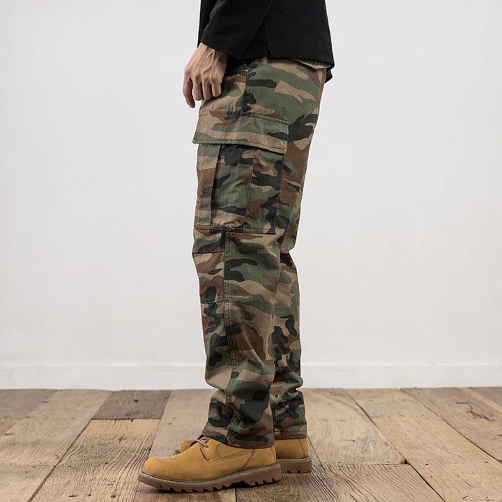 Herren Camouflage Cargo-Hose Drune