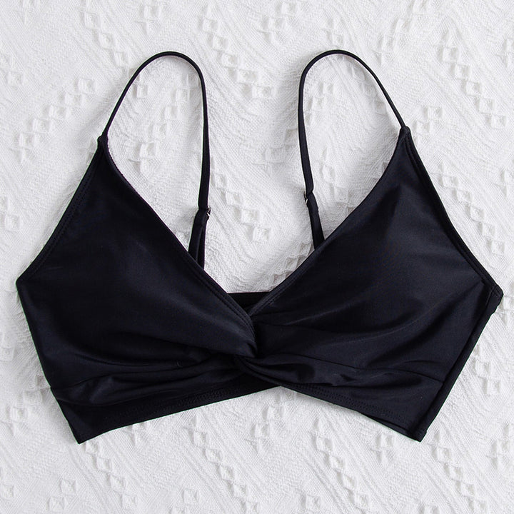 Damen sommerlicher Bralette-Bikinioberteil mit eleganter Twist-Detail Drune