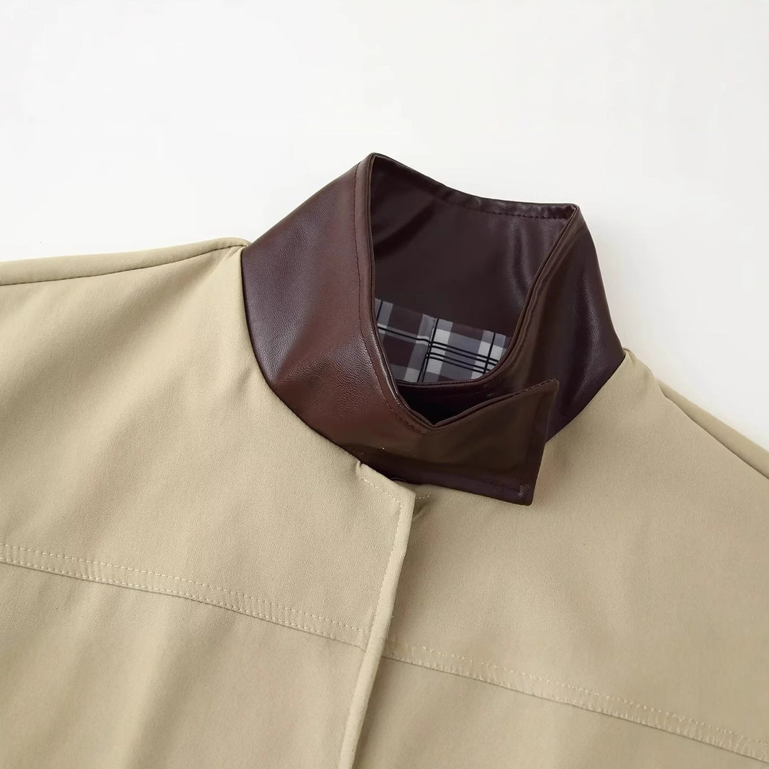 Damen Übergangsjacke mit modernem Kragen und praktischen Taschen Drune