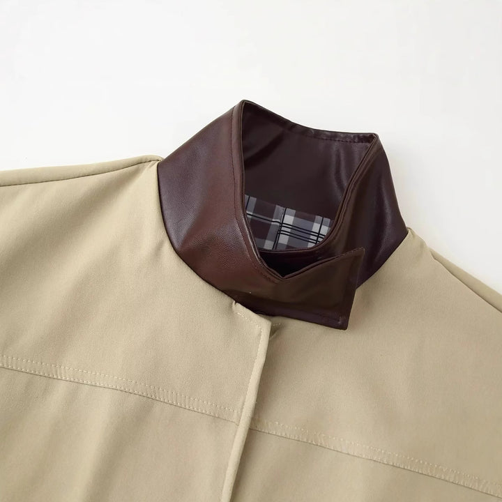 Damen Übergangsjacke mit modernem Kragen und praktischen Taschen Drune