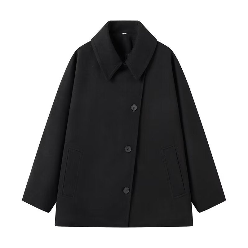 Damen lässige Übergangsjacke mit oversized Schnitt und praktischen Taschen Drune