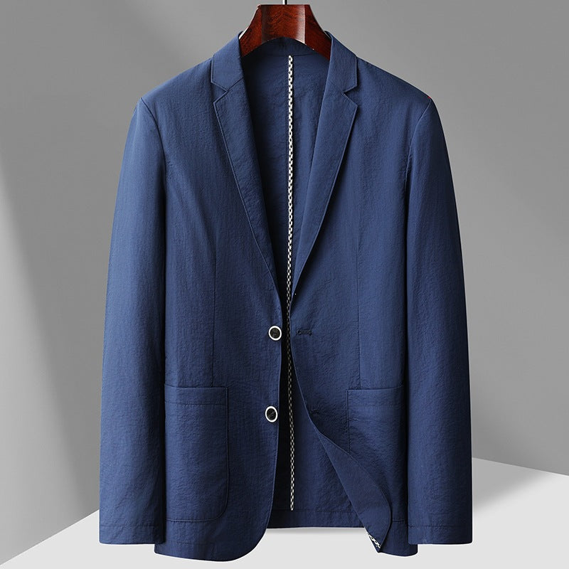 Herren Leichter unstrukturierter Sakko-Blazer mit Patch-Taschen & Reverskragen Drune