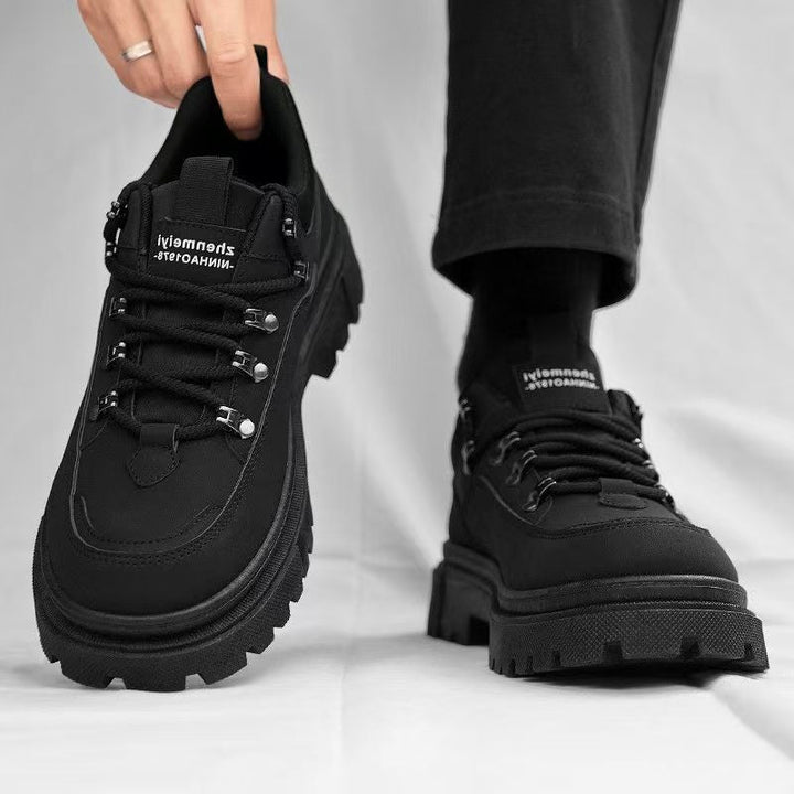 Damen trendige Trekking Sneakers mit strapazierfähigem Obermaterial und rutschfester Sohle Drune