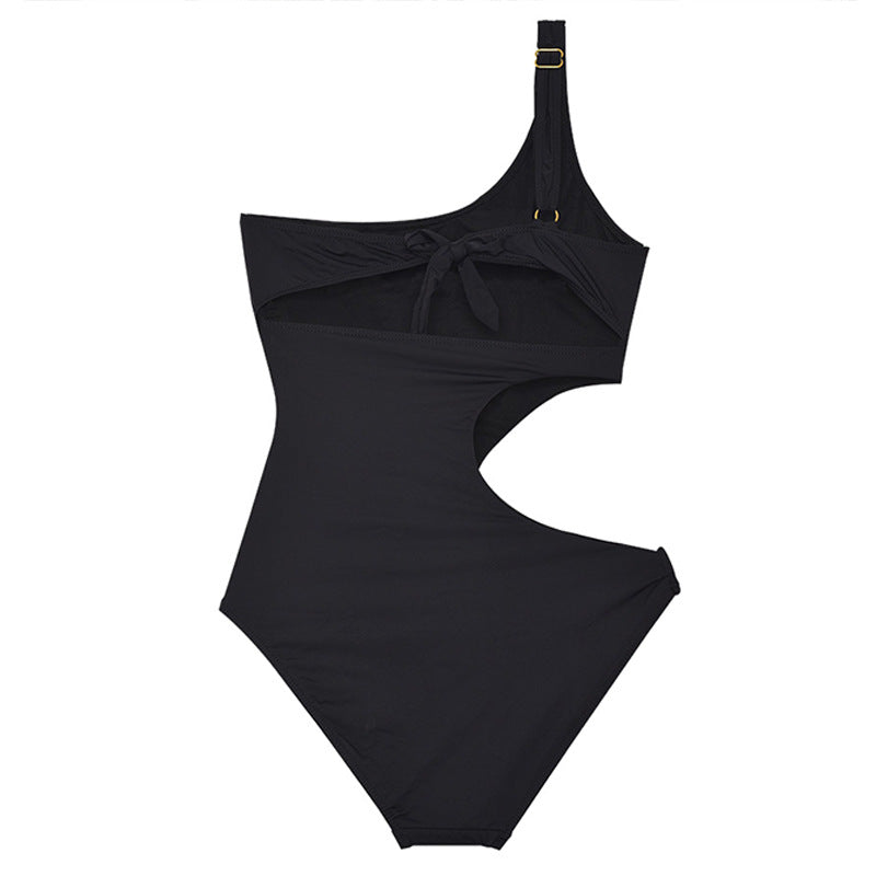 Damen Einteiler Badeanzug mit asymmetrischem Schnitt und eleganten Cut-Outs Drune