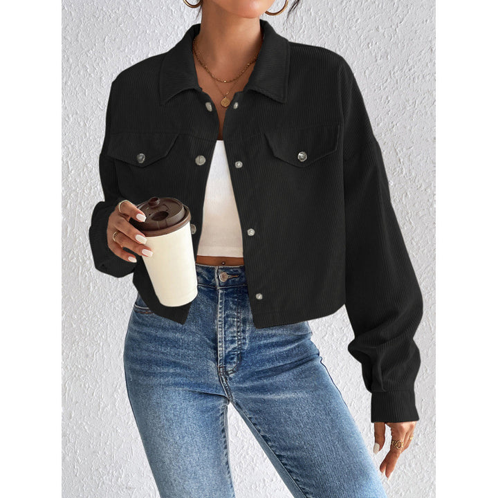 Damen Cordjacke im cropped Design Drune