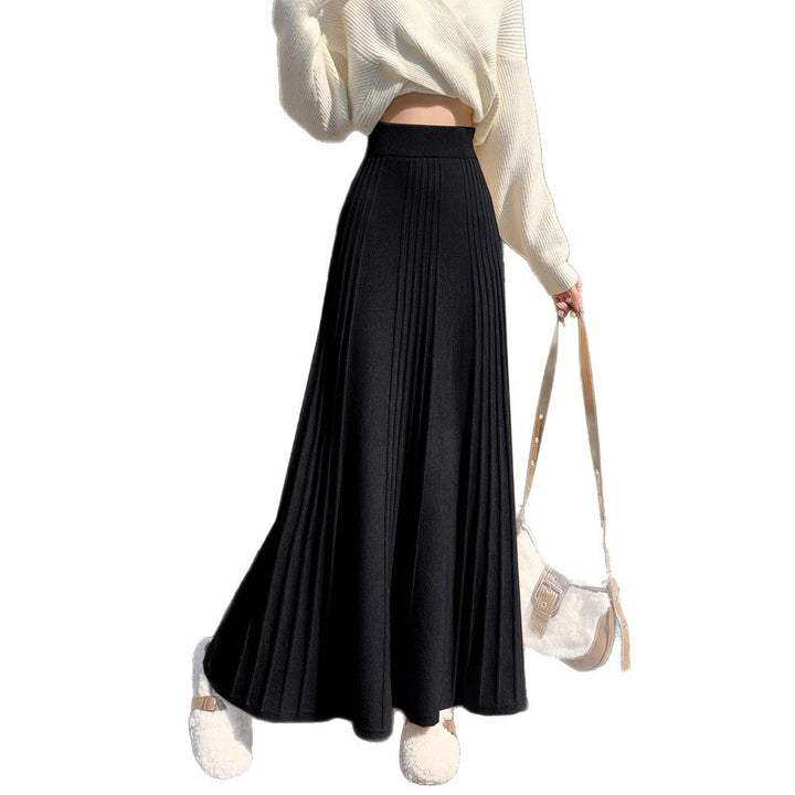 Damen Plissierter Maxirock mit hohem Bund Drune 1787632235
