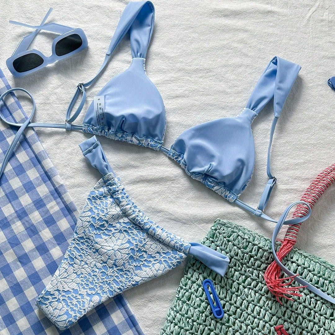 Damen Spitzen-Triangel-Bikini Drune