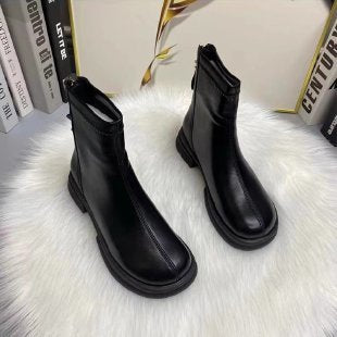 Damen Modische Stiefeletten mit elegantem Reißverschluss Drune