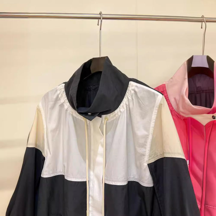 Damen Sportliche Übergangsjacke mit hohem Kragen Drune