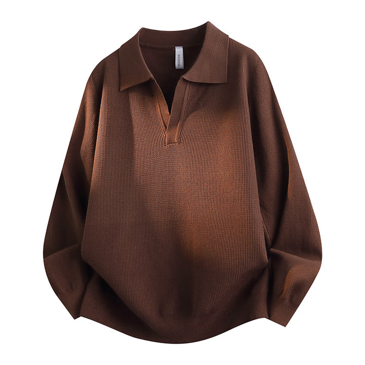 Damen Lässiger Pullover mit V-Ausschnitt Drune